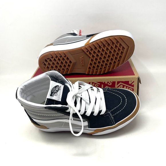 Vans Sk8 Hi Stacked Women Size Gray Black Skateboarding Suede Canvas VN0A4BTWIYP - Picture 3 of 11